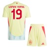 Spanien Lamine Yamal 19 Matchtröjor Barn Borta Fotbollströja EURO 2024